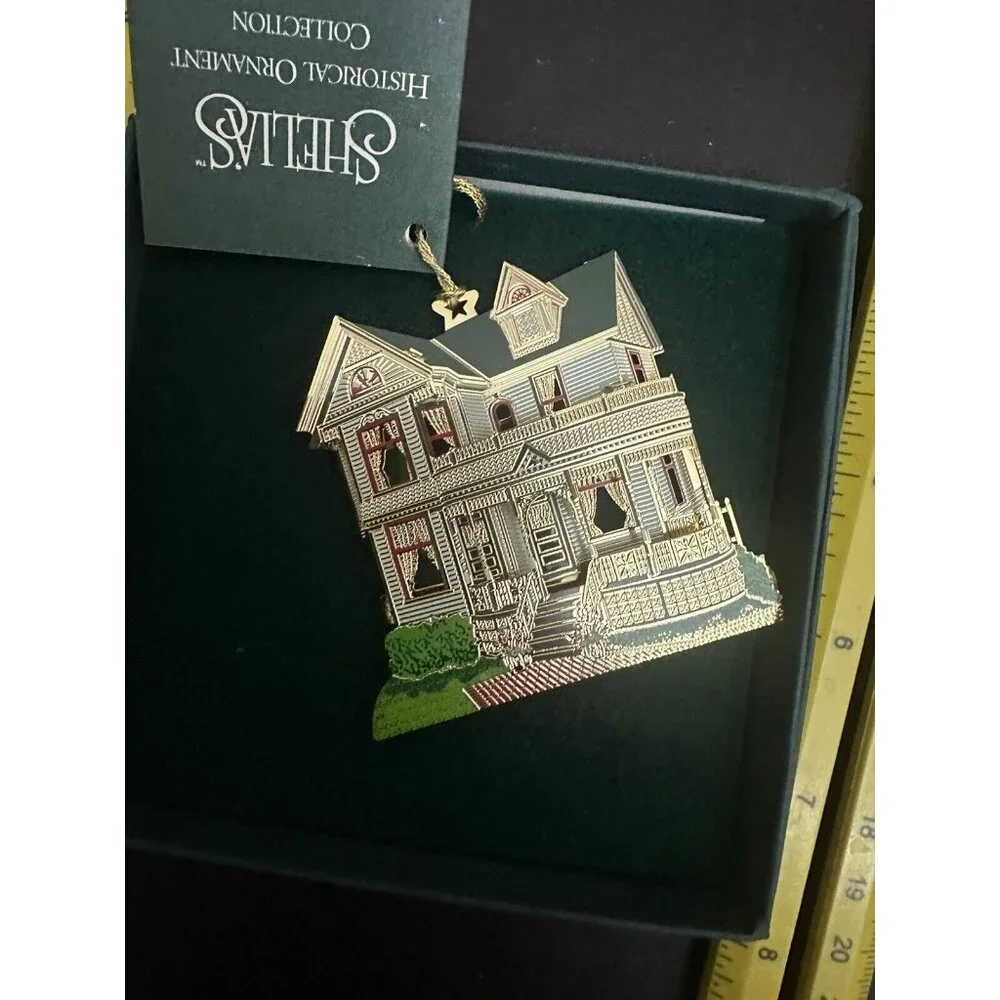 Rare Sheila's Historical Ornament Collection Tinker Toy House -‎ Howell MI Boxed